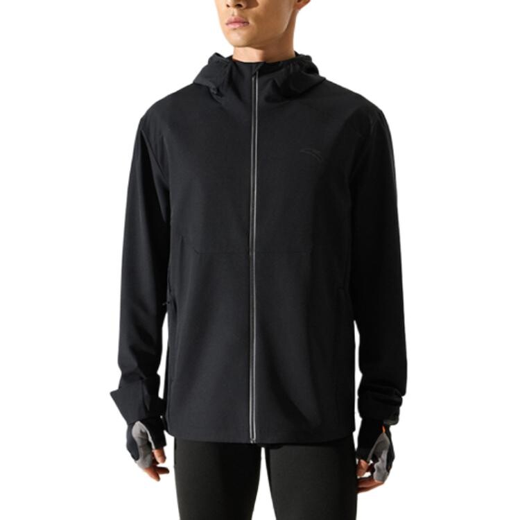 Ветровка для бега, мужская черный Anta 
Ветровка для бега, мужская черный Anta