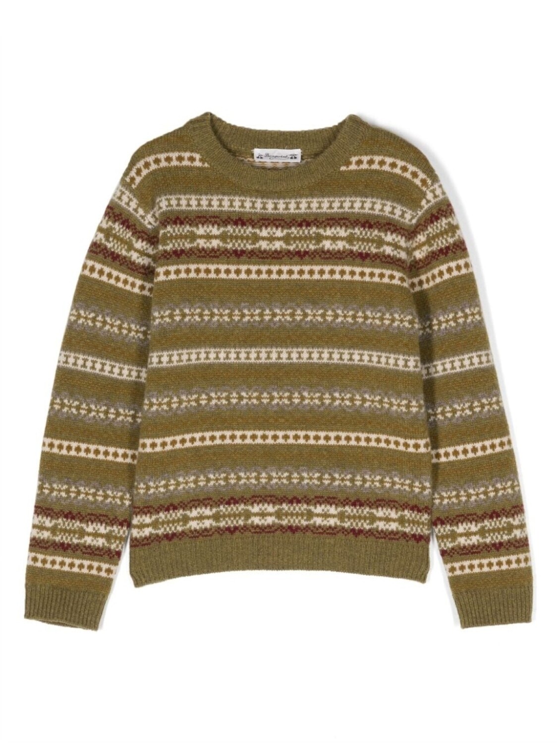 Bonpoint джемпер из шерсти мериноса вязки интарсия, зеленый
Bonpoint джемпер из шерсти мериноса вязки интарсия, зеленый