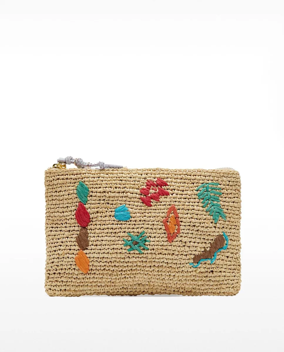 Сумка-косметичка в стиле рафии с застёжкой-молнией и декоративными элементами Parfois, многоцветный
Сумка-косметичка в стиле рафии с застёжкой-молнией и декоративными элементами Parfois, многоцветный