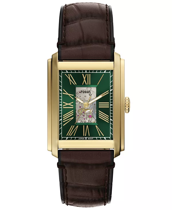 Мужские часы Carraway с автоподзаводом из коричневой крокодиловой кожи, 30 мм Fossil, gold-tone
Мужские часы Carraway с автоподзаводом из коричневой крокодиловой кожи, 30 мм Fossil, gold-tone