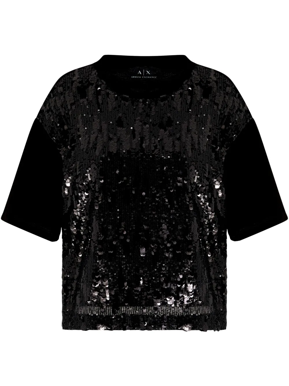 Футболка с пайетками Armani Exchange, черный
Футболка с пайетками Armani Exchange, черный