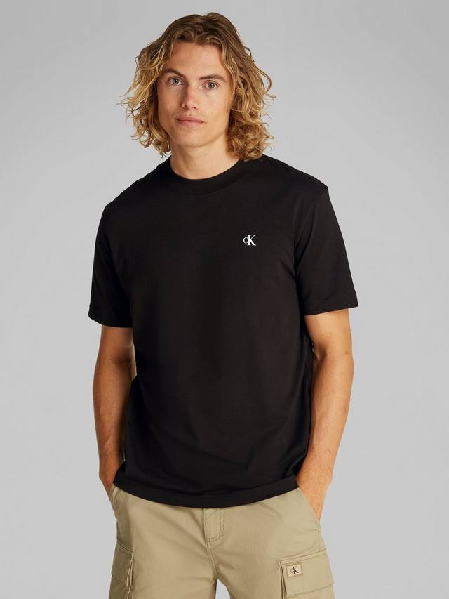 Джинсовая хлопчатобумажная футболка обычного кроя с коротким рукавом с нарисованным логотипом Calvin Klein, цвет Ck Black
Джинсовая хлопчатобумажная футболка обычного кроя с коротким рукавом с нарисованным логотипом Calvin Klein, цвет Ck Black
