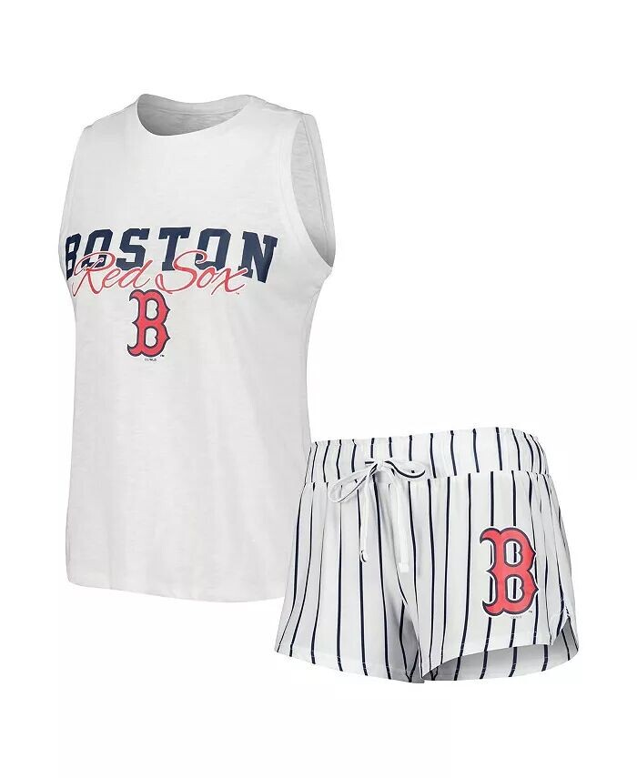 Женский белый Boston Red Sox Reel в полоску майка шорты комплект для сна Concepts Sport
Женский белый Boston Red Sox Reel в полоску майка шорты комплект для сна Concepts Sport