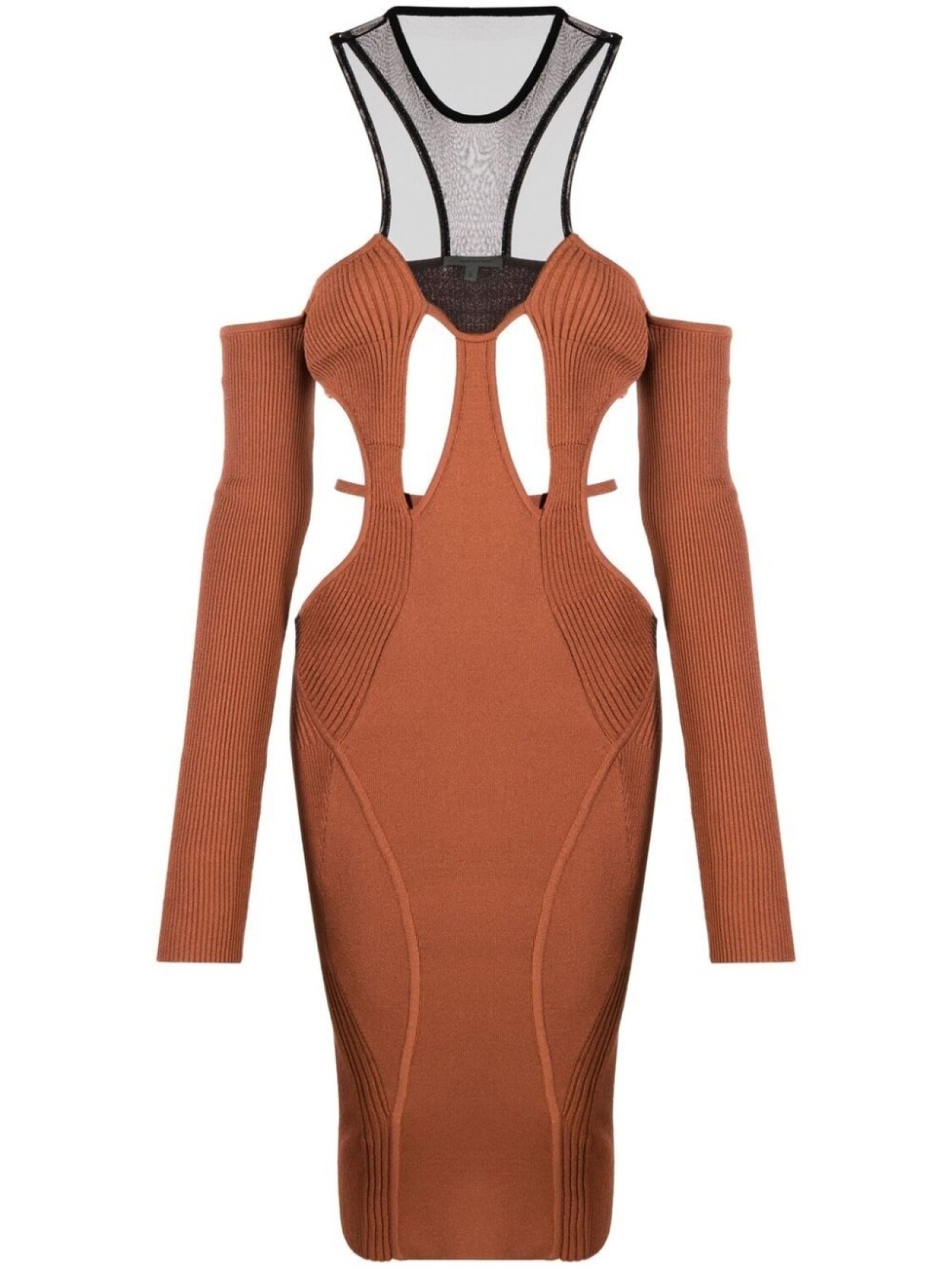 Nensi Dojaka платье миди с вырезом халтер, коричневый
Nensi Dojaka платье миди с вырезом халтер, коричневый