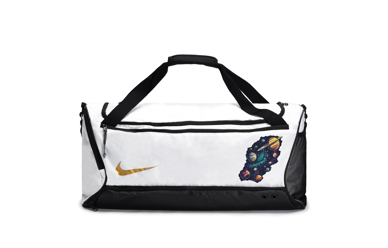 Nike Тканевая дорожная сумка спортивная сумка для трубы унисекс черная белая, Planet
Nike Тканевая дорожная сумка спортивная сумка для трубы унисекс черная белая, Planet