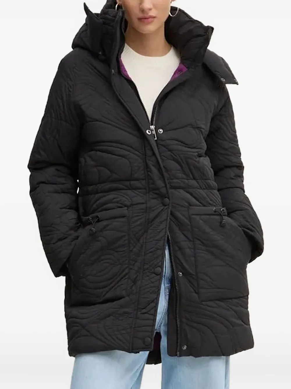 Стеганая куртка с узором Desigual, черный
Стеганая куртка с узором Desigual, черный