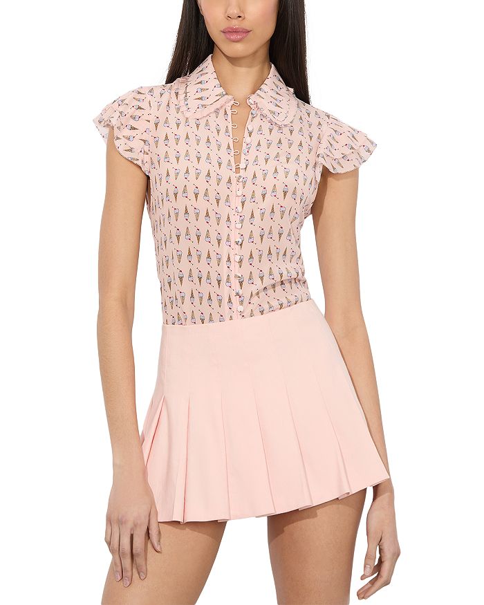 Блузка из шелка Martel с рукавами-фонариками Alice and Olivia, розовый
Блузка из шелка Martel с рукавами-фонариками Alice and Olivia, розовый