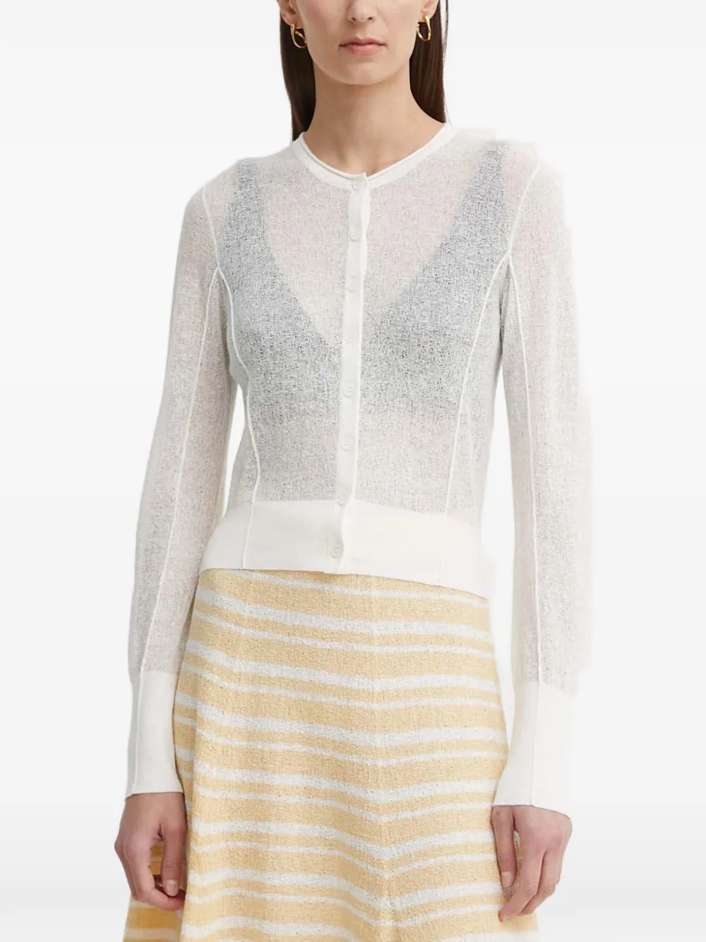 Кардиган на пуговицах CONSTANT Aeron, белый
Кардиган на пуговицах CONSTANT Aeron, белый