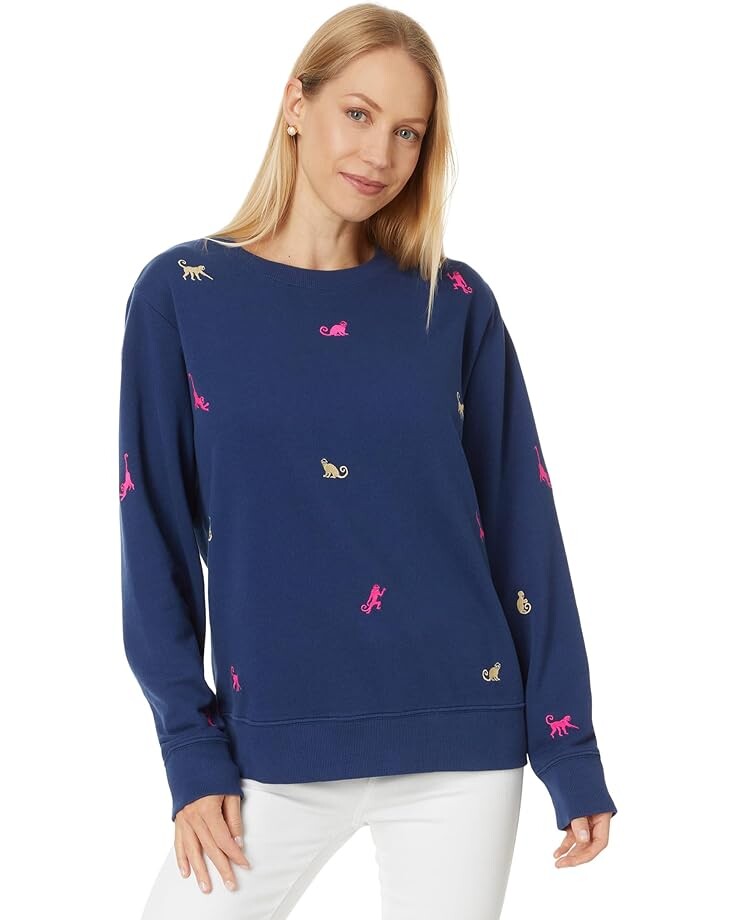 Свитер Lilly Pulitzer Ballad Long Sleeve Sweatshirt, цвет Low Tide Navy Monkey Half Drop
Свитер Lilly Pulitzer Ballad Long Sleeve Sweatshirt, цвет Low Tide Navy Monkey Half Drop