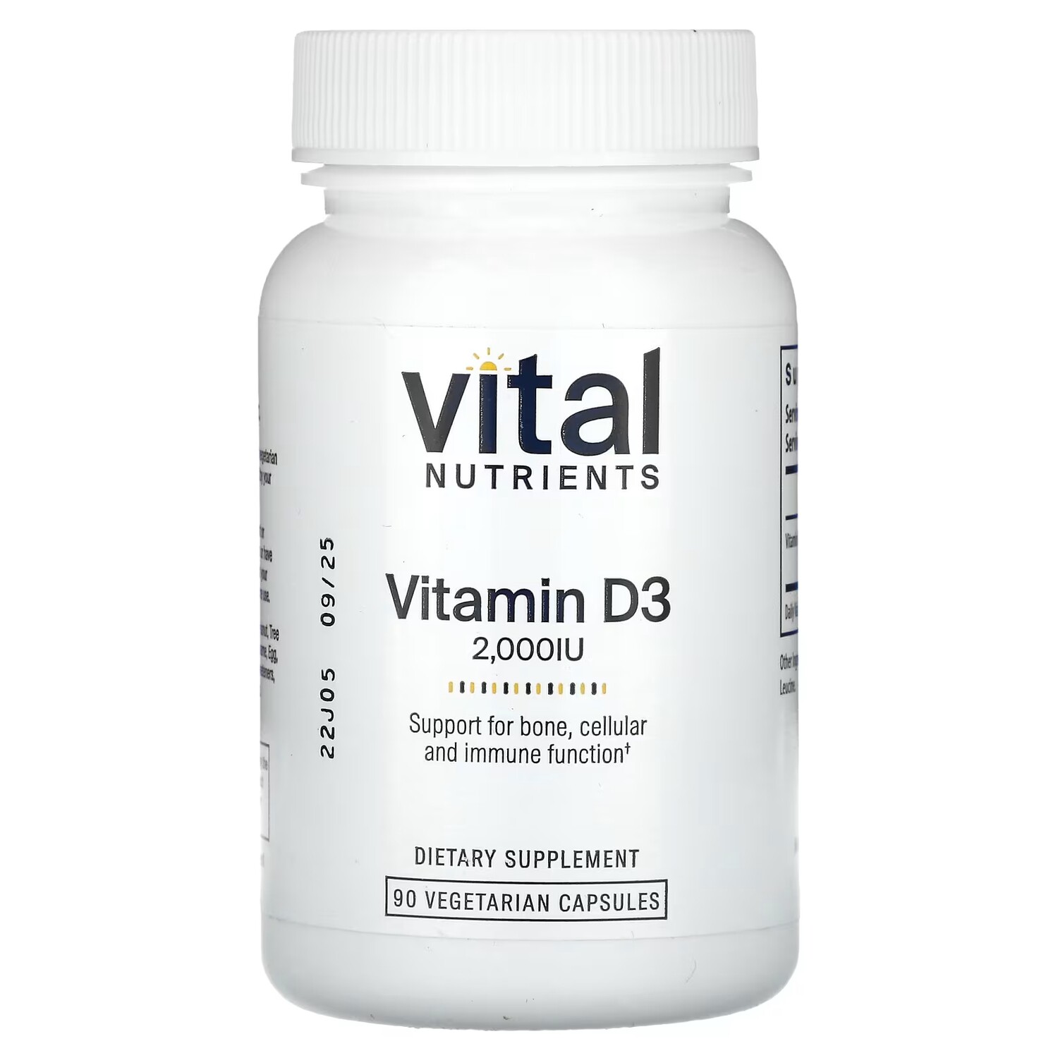 Витамин D3 Vital Nutrients 2000 МЕ, 90 вегетарианских капсул
Витамин D3 Vital Nutrients 2000 МЕ, 90 вегетарианских капсул