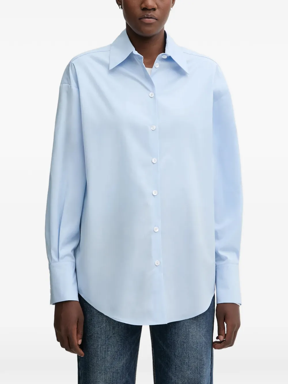 Рубашка на пуговицах La Mania, синий
Рубашка на пуговицах La Mania, синий