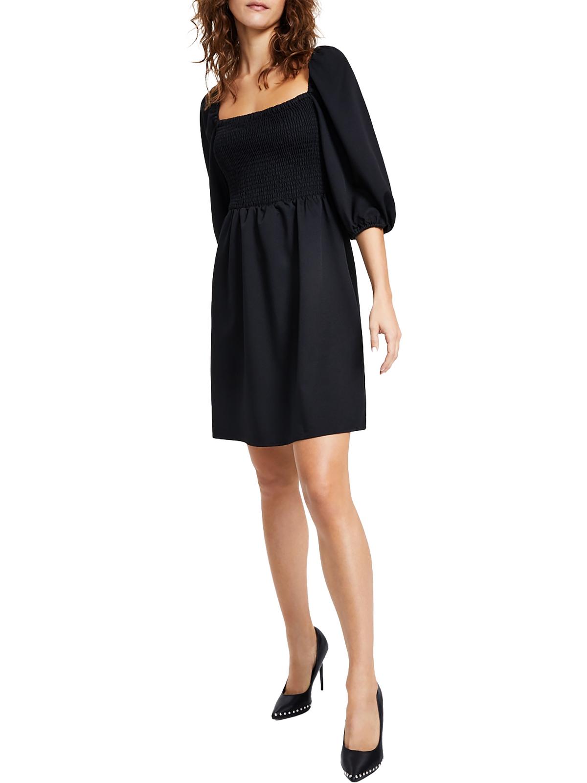 Женское короткое мини-платье со сборками Bar III, черный
Женское короткое мини-платье со сборками Bar III, черный