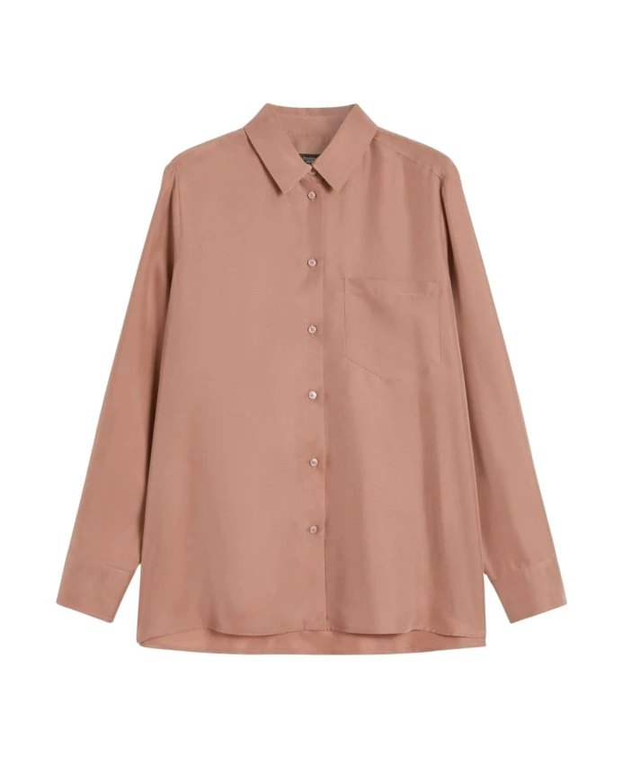 Шелковая рубашка из Памира Weekend Max Mara, розовый
Шелковая рубашка из Памира Weekend Max Mara, розовый