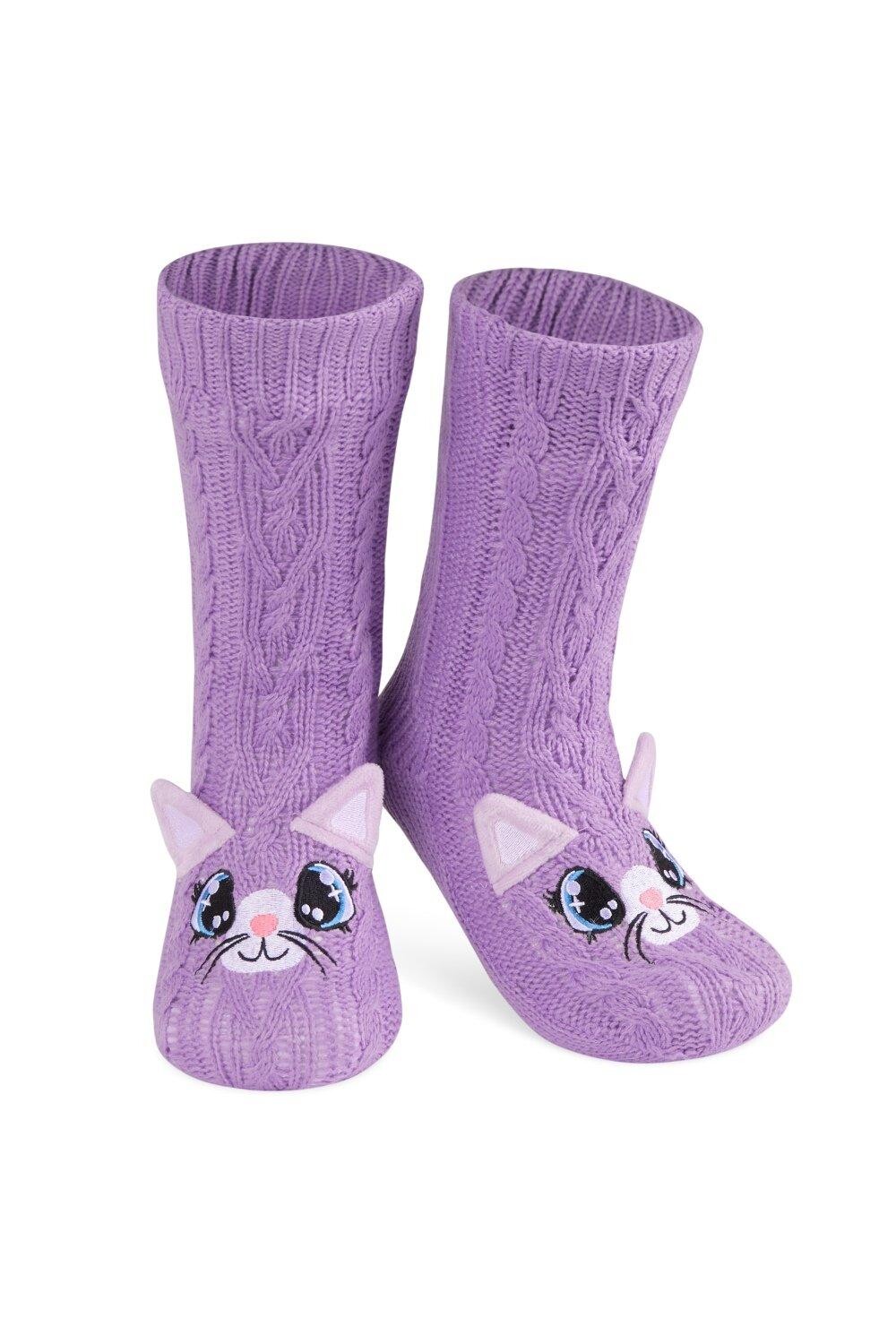 Носки-тапочки для кошек CityComfort, фиолетовый
Носки-тапочки для кошек CityComfort, фиолетовый