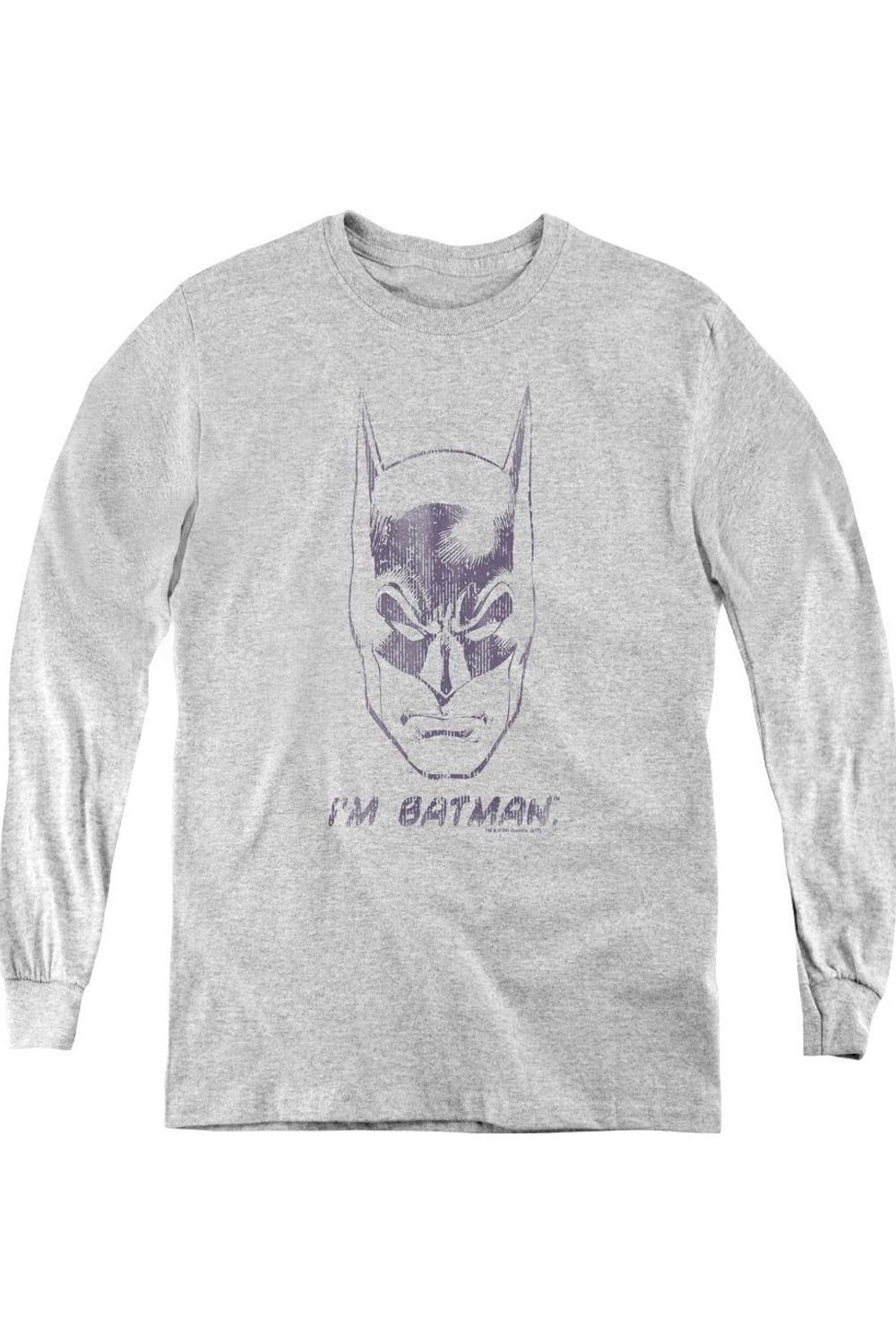 Футболка с длинным рукавом "Я Бэтмен" для детей Gildan, Athletic Heather
Футболка с длинным рукавом "Я Бэтмен" для детей Gildan, Athletic Heather