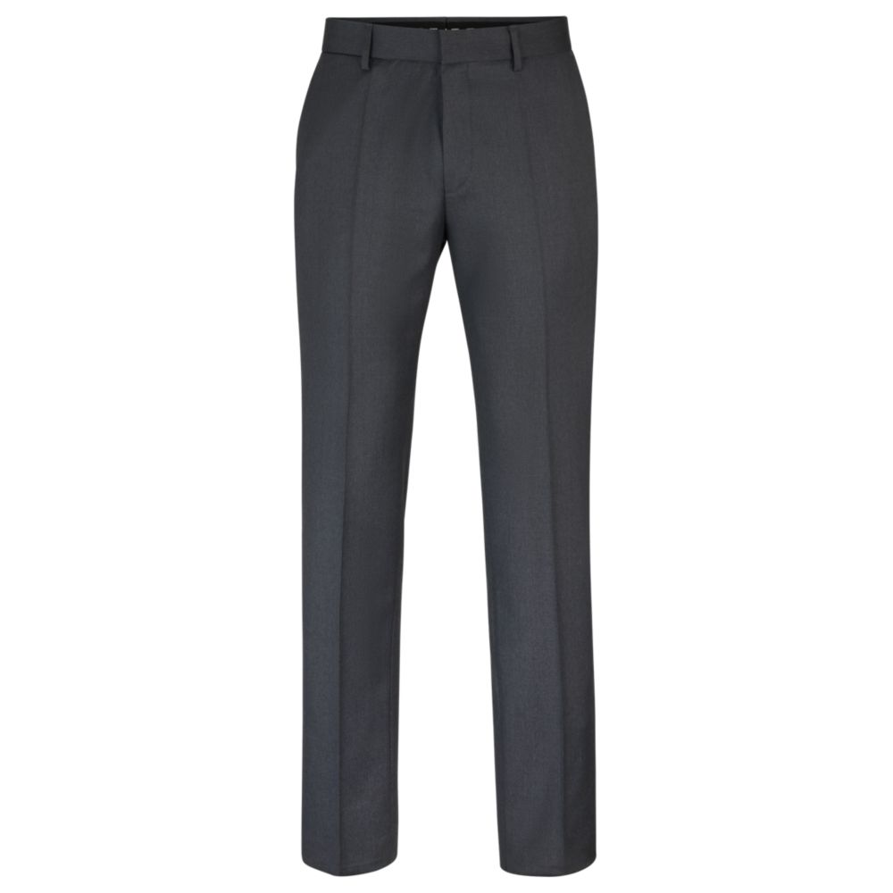Брюки прямого кроя из шерстяной саржи BOSS, темно-серый
Брюки прямого кроя из шерстяной саржи BOSS, темно-серый