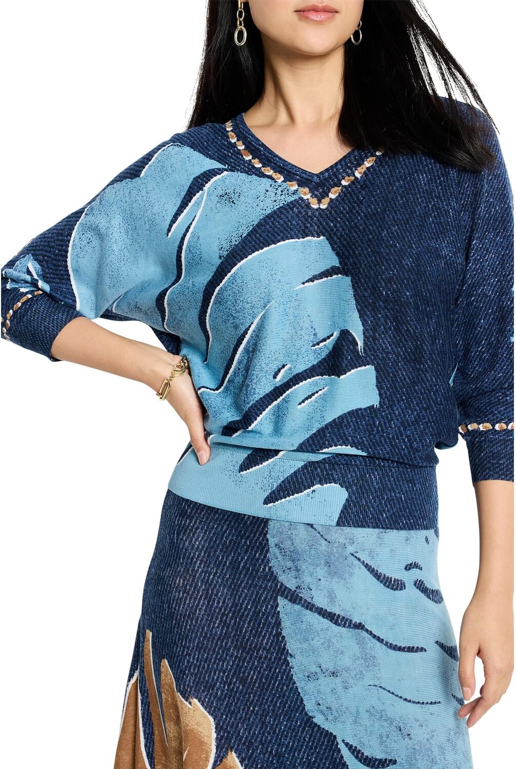 Свитер NIC+ZOE Petite Twilight Front Easy V-Neck Sweater, Blue Multi
Свитер NIC+ZOE Petite Twilight Front Easy V-Neck Sweater, Blue Multi