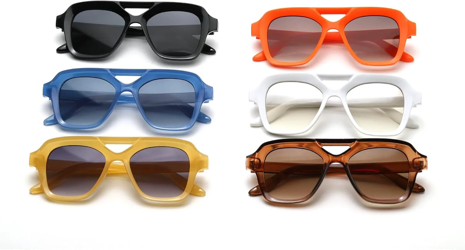 Хелена Ретро большие квадратные солнцезащитные очки для женщин 2025 Модные градиентные очки UV400 Мужские синие солнцезащитные очки-пилот с двойным лучом helena, C3
Хелена Ретро большие квадратные солнцезащитные очки для женщин 2025 Модные градиентные очки UV400 Мужские синие солнцезащитные очки-пилот с двойным лучом helena, C3