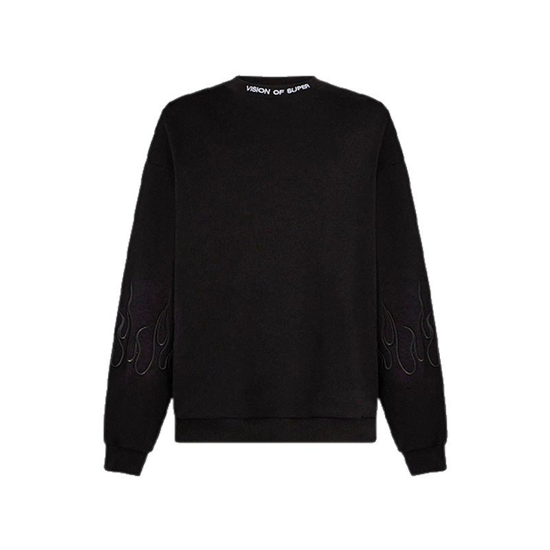 Свитшот с вышивкой flame Vision Of Super, черный
Свитшот с вышивкой flame Vision Of Super, черный