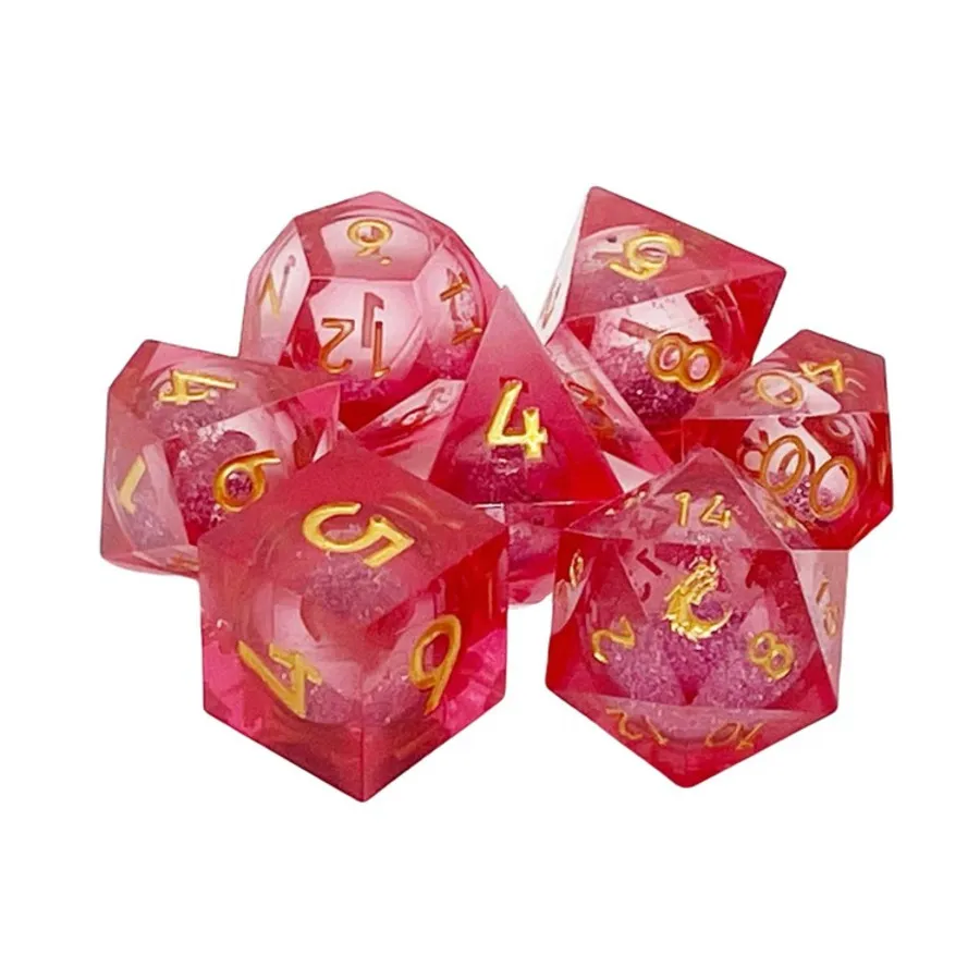 Поликомплект Багровая ярость (7), Liquid Infused Dice 
Поликомплект Багровая ярость (7), Liquid Infused Dice