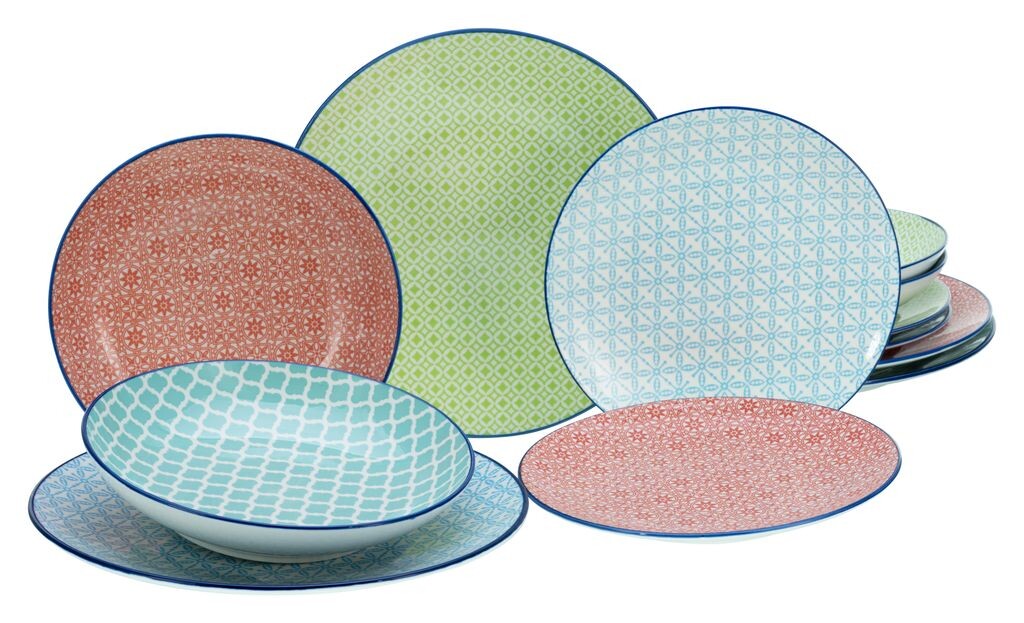 CreaTable, 10689, средиземноморский красочный, набор тарелок, 12 предметов, керамика, мультиколор
CreaTable, 10689, средиземноморский красочный, набор тарелок, 12 предметов, керамика, мультиколор
