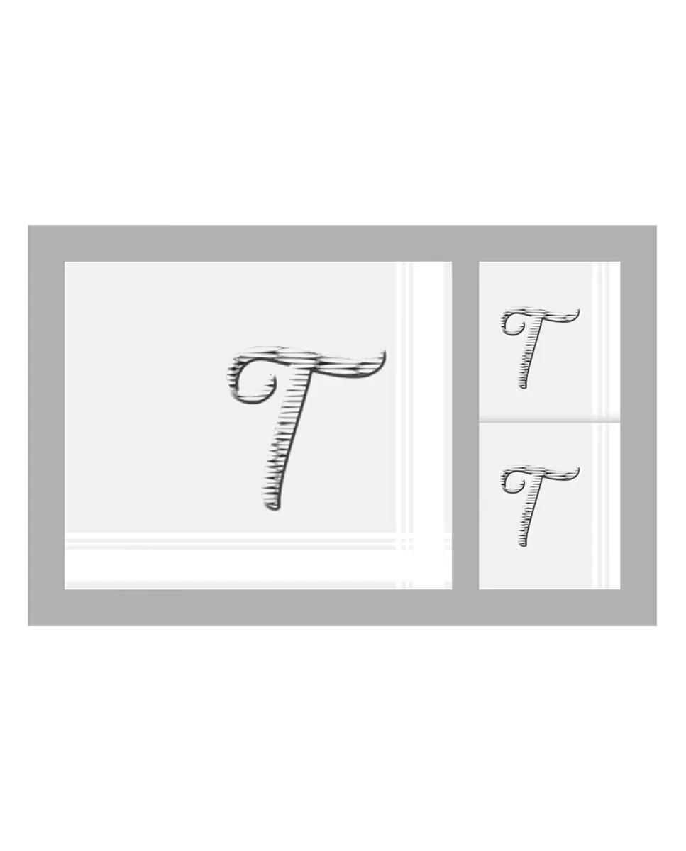 Футляр из 3-х мужских хлопковых носовых платков с инициалами Guasch, цвет T 
Футляр из 3-х мужских хлопковых носовых платков с инициалами Guasch, цвет T