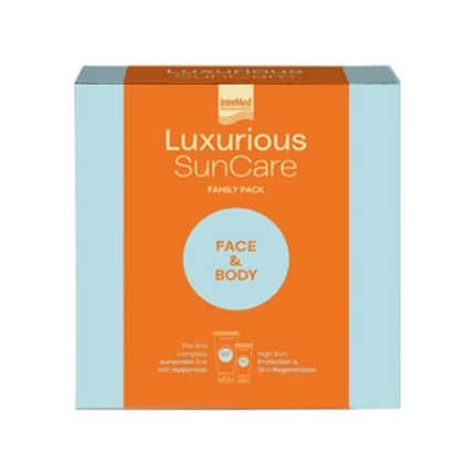 Семейный набор Intermed Sun Care - солнцезащитный крем для лица Spf50 75 мл + солнцезащитный крем для тела Spf30 200 мл Luxurious
Семейный набор Intermed Sun Care - солнцезащитный крем для лица Spf50 75 мл + солнцезащитный крем для тела Spf30 200 мл Luxurious