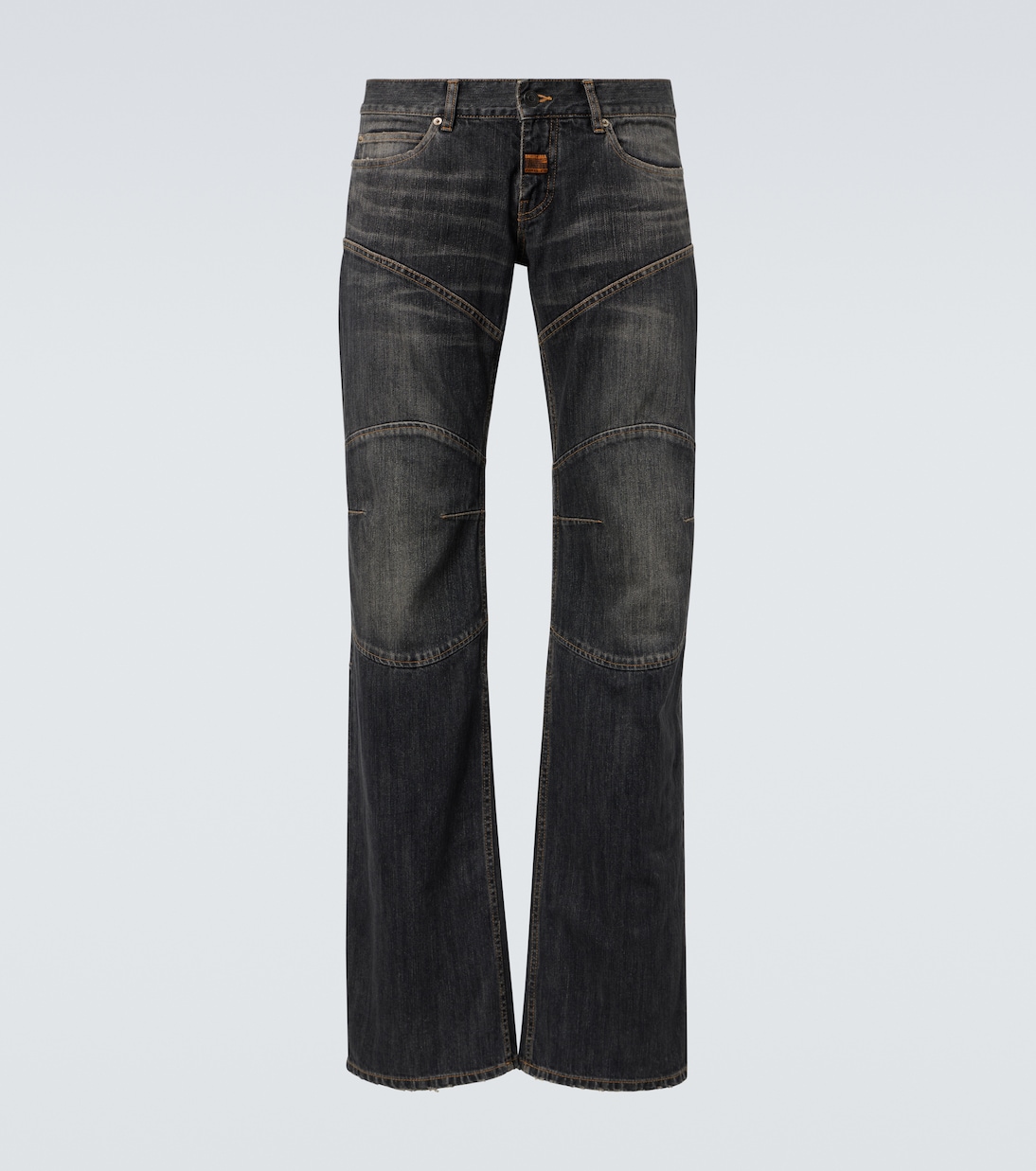 Потертые джинсы с низкой посадкой и широкими штанинами Balenciaga, Dark Grey
Потертые джинсы с низкой посадкой и широкими штанинами Balenciaga, Dark Grey