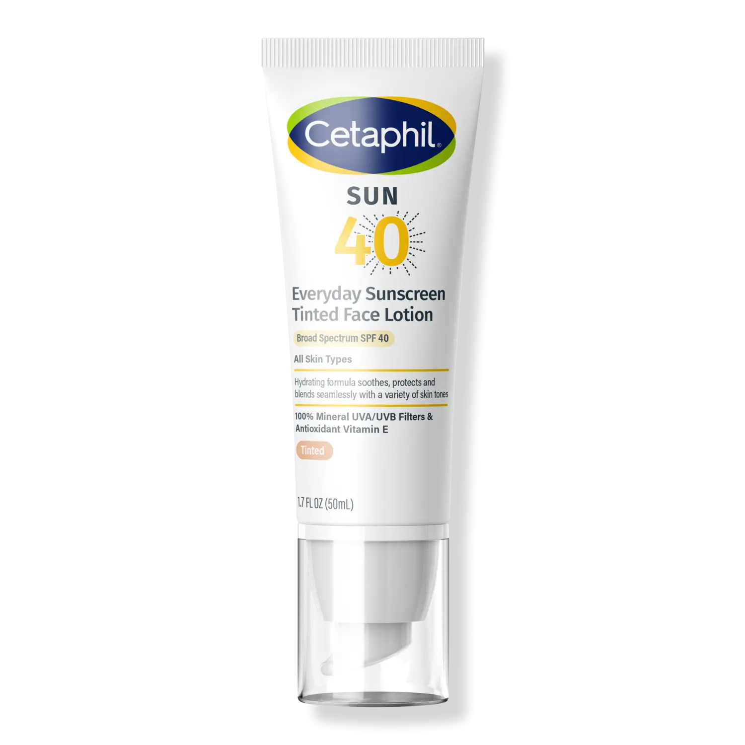 Солнцезащитный тонирующий лосьон для лица на каждый день SPF 40 Cetaphil
Солнцезащитный тонирующий лосьон для лица на каждый день SPF 40 Cetaphil