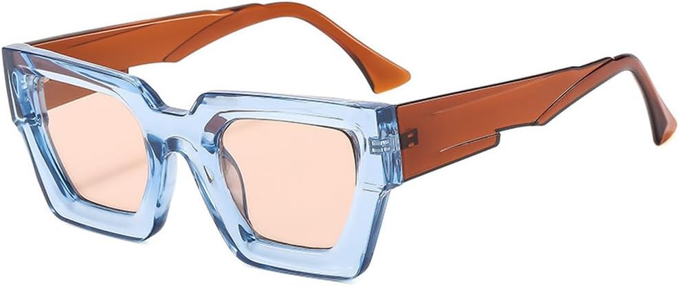 Женские солнцезащитные очки «кошачий глаз» в стиле ретро с желтыми и синими линзами и защитой от УФ-излучения UV400. Мужские солнцезащитные очки в тренде WNCKSQ, Blue Brown Champagne
Женские солнцезащитные очки «кошачий глаз» в стиле ретро с желтыми и синими линзами и защитой от УФ-излучения UV400. Мужские солнцезащитные очки в тренде WNCKSQ, Blue Brown Champagne