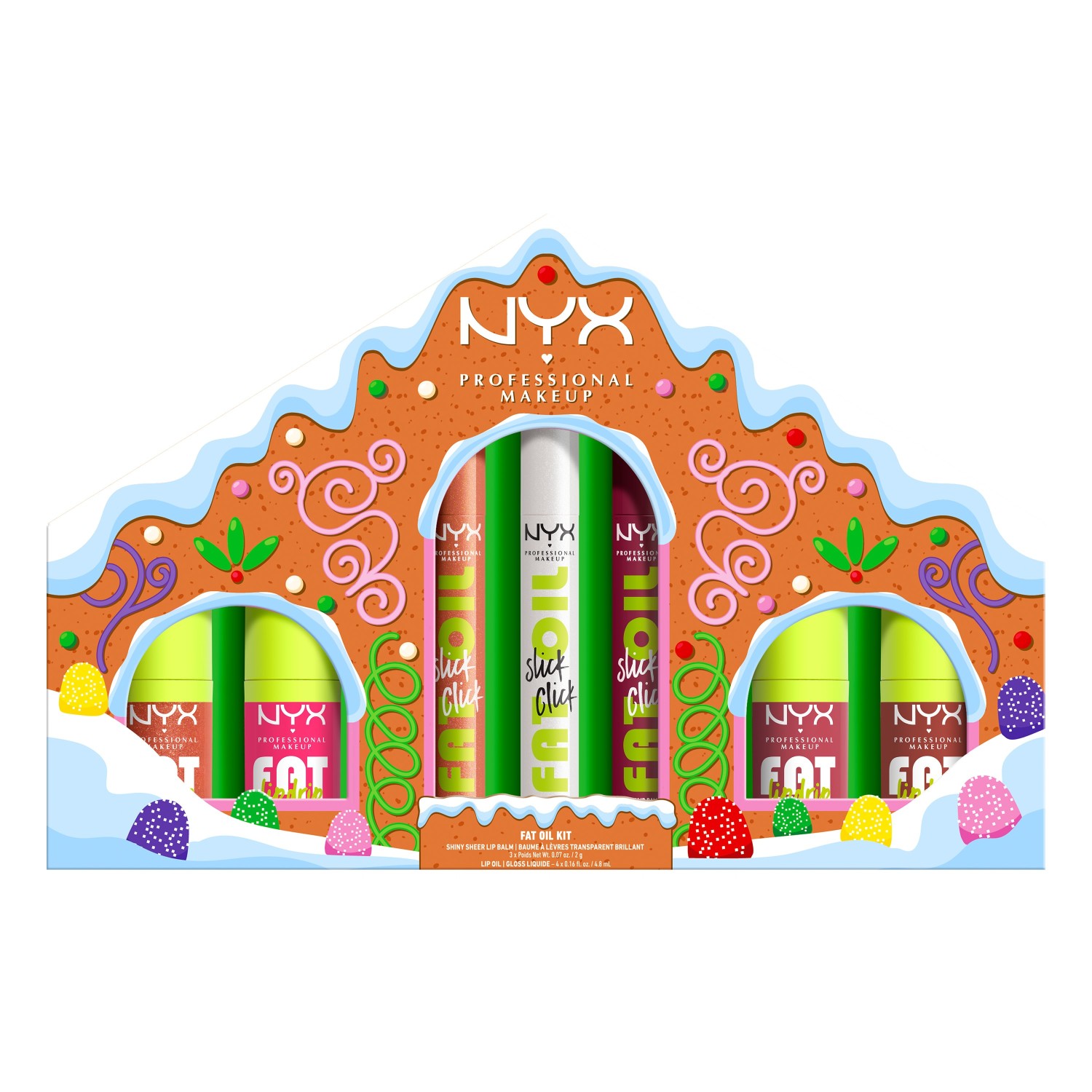 Масло для губ holiday collection fat lip gloss gingerbread house kit Nyx Professional Makeup, количество 1 шт.
Масло для губ holiday collection fat lip gloss gingerbread house kit Nyx Professional Makeup, количество 1 шт.