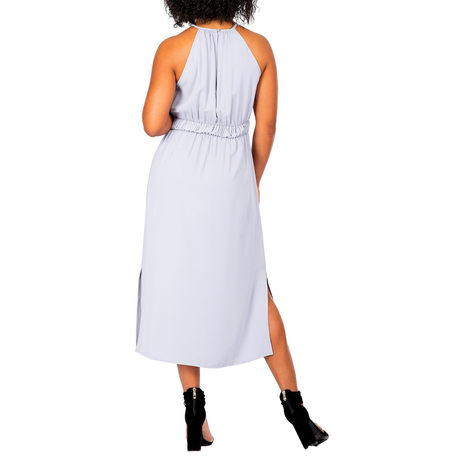 Cadence Женское Элегантное струящееся платье макси с вырезом через шею Poetic Justice
Cadence Женское Элегантное струящееся платье макси с вырезом через шею Poetic Justice