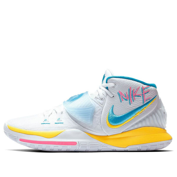 Кроссовки kyrie 6 'neon graffiti' Nike, белый
Кроссовки kyrie 6 'neon graffiti' Nike, белый