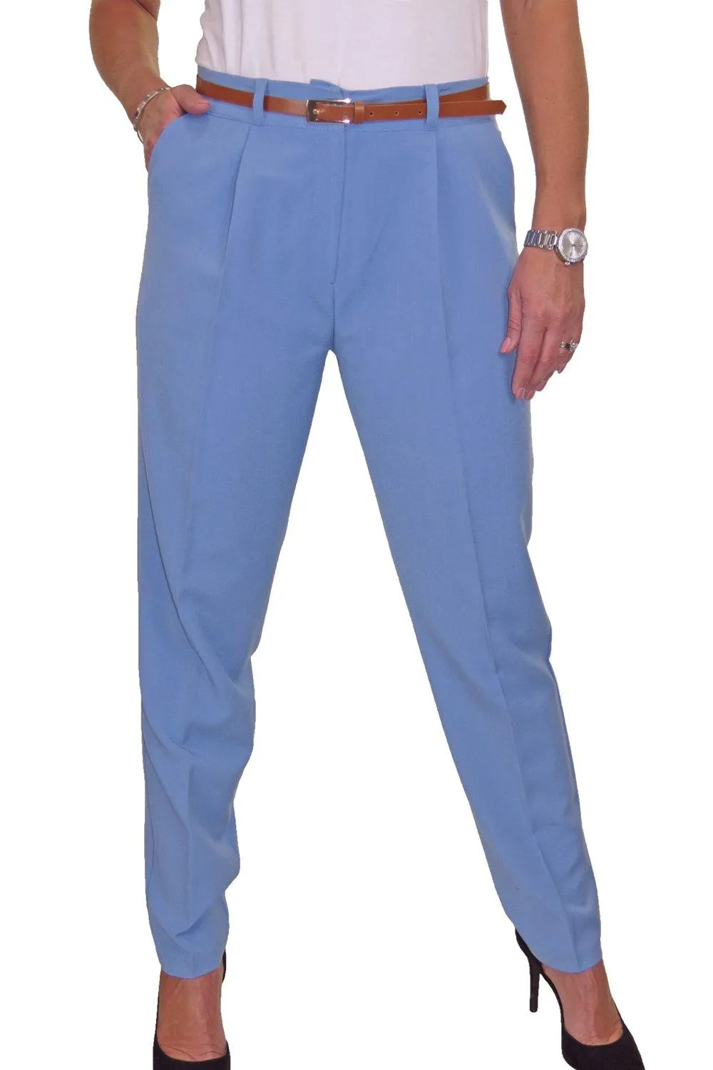 Умные зауженные брюки Paulo Due, синий
Умные зауженные брюки Paulo Due, синий