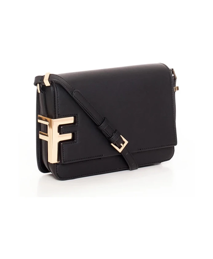 Черная сумка через плечо с регулируемым ремешком Fracomina, черный
Черная сумка через плечо с регулируемым ремешком Fracomina, черный