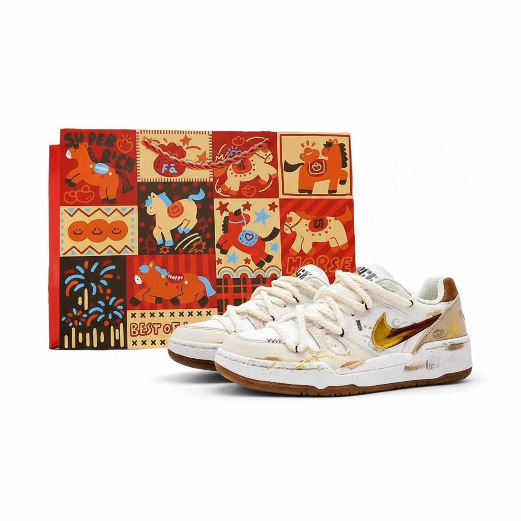 Nike Кроссовки Full Force Low Horse Year Prosperity Slip Resistant Abrasion Resistant мужские Gold Red
Nike Кроссовки Full Force Low Horse Year Prosperity Slip Resistant Abrasion Resistant мужские Gold Red