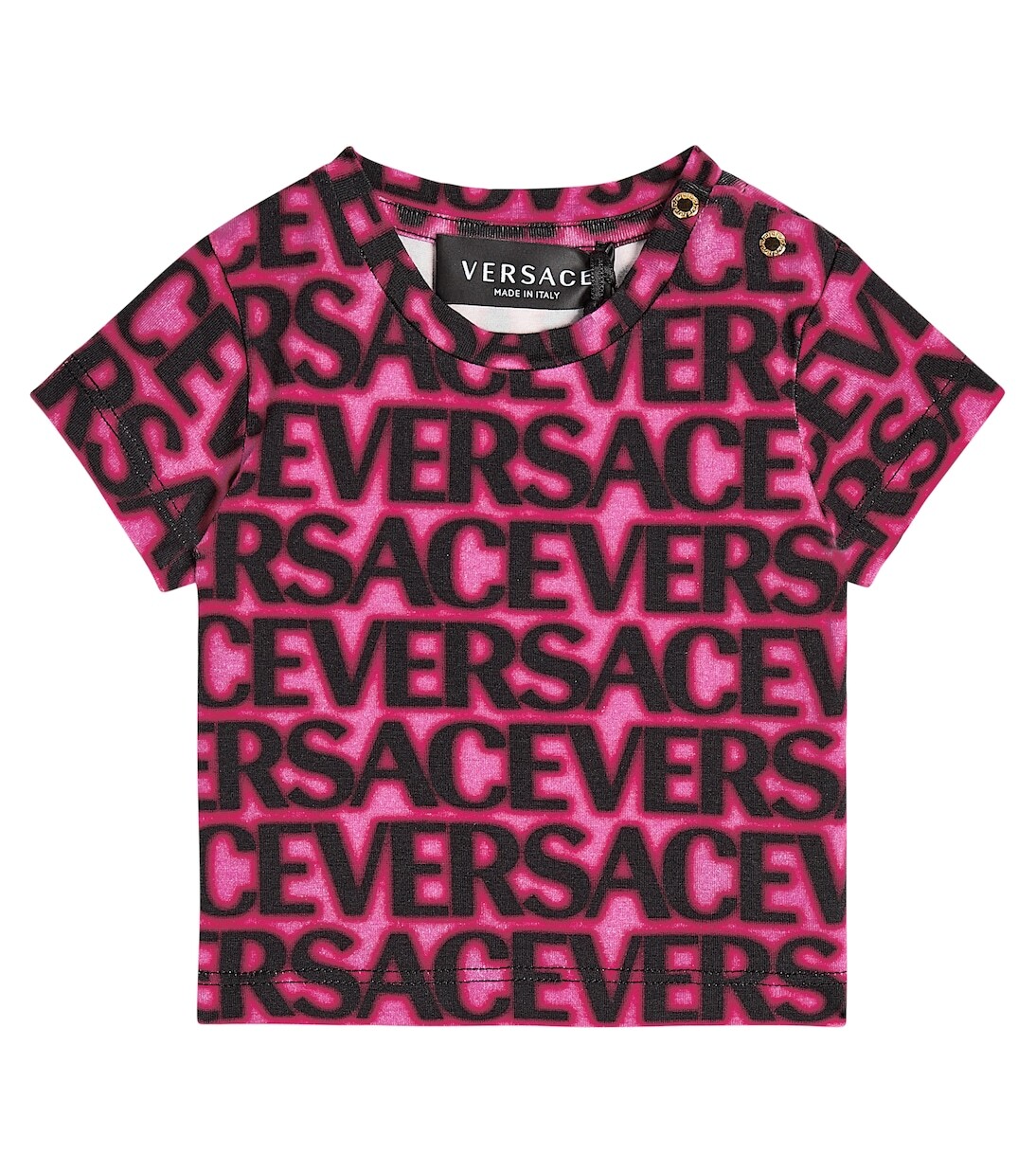 Футболка из смесового хлопка с логотипом baby Versace Kids, черный
Футболка из смесового хлопка с логотипом baby Versace Kids, черный