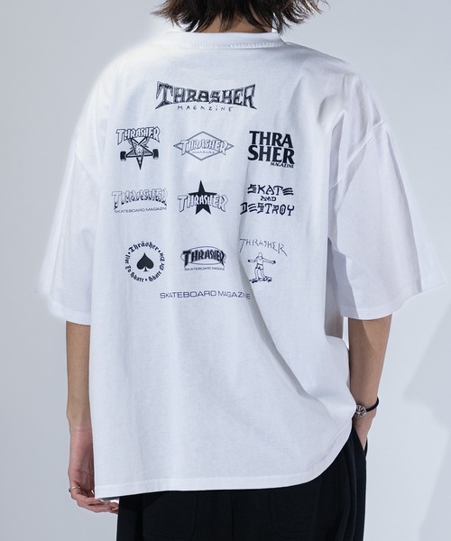 Футболка с логотипом, разнообразный узор, крупный силуэт THRASHER, разноцветная
Футболка с логотипом, разнообразный узор, крупный силуэт THRASHER, разноцветная