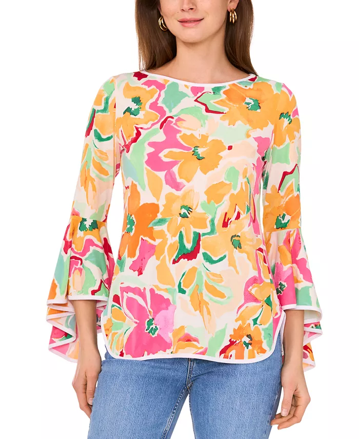 Женская блуза с принтом и круглым вырезом, с рукавом 3/4 и расклешенным силуэтом Sam & Jess, мультиколор
Женская блуза с принтом и круглым вырезом, с рукавом 3/4 и расклешенным силуэтом Sam & Jess, мультиколор