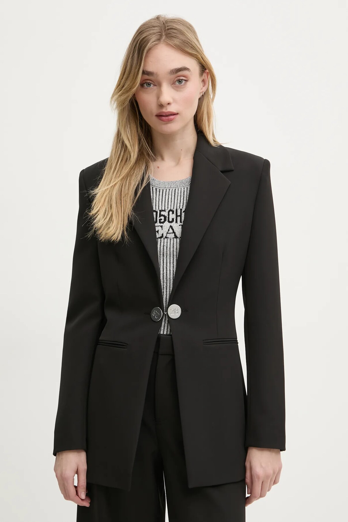 Пиджак Moschino Jeans, черный
Пиджак Moschino Jeans, черный