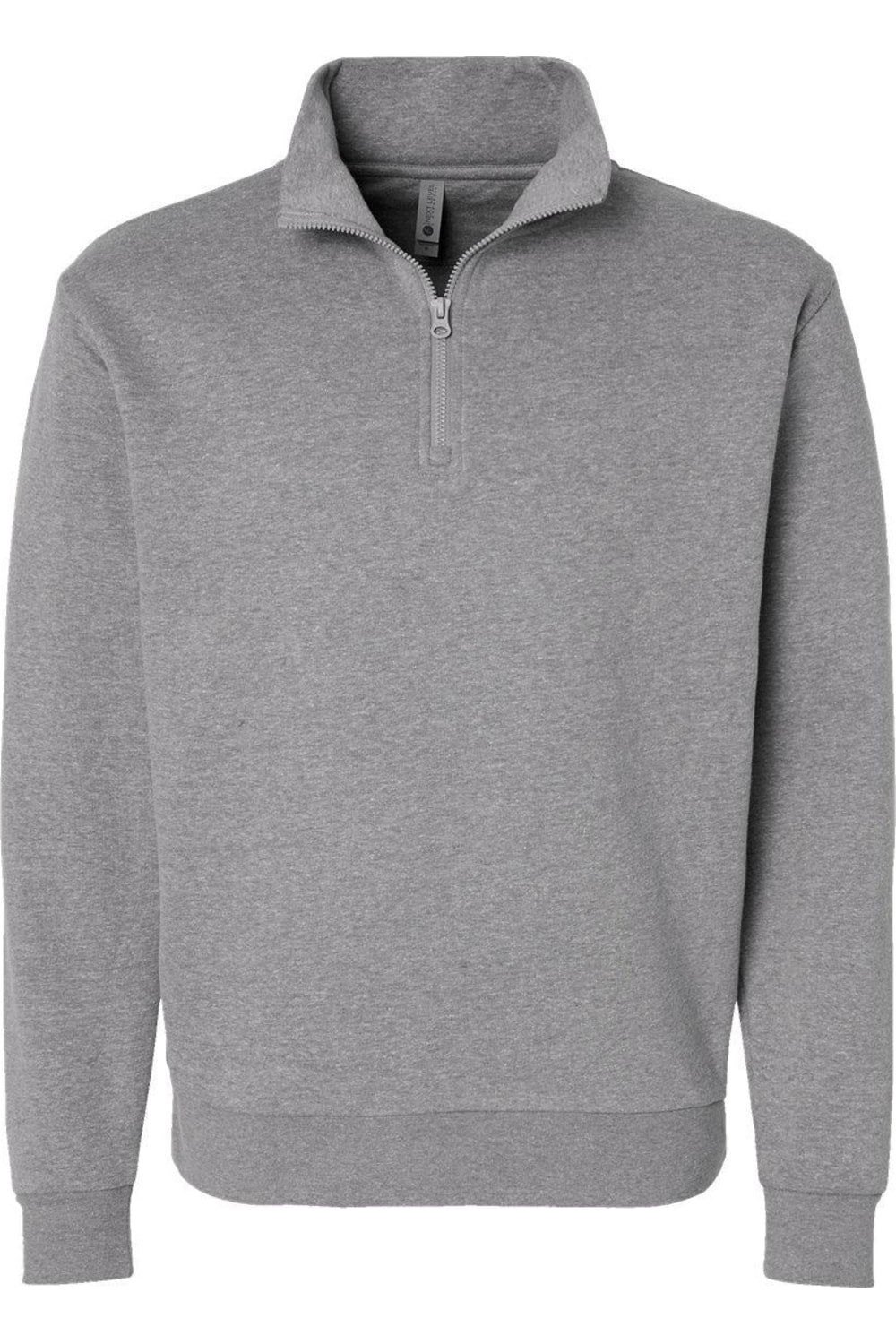 Флисовый свитер-унисекс Next Level с застежкой-молнией на четверть оборота, цвет heather grey 
Флисовый свитер-унисекс Next Level с застежкой-молнией на четверть оборота, цвет heather grey