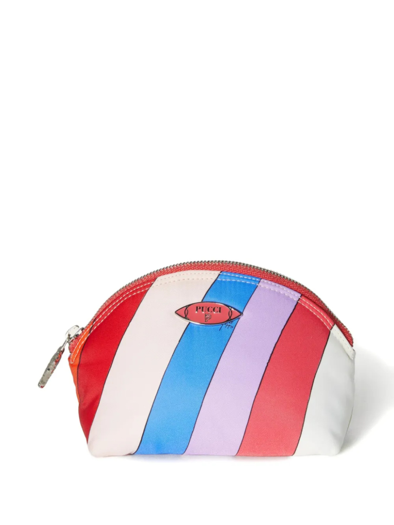 Полосатая косметичка PUCCI в форме полумесяца, красный
Полосатая косметичка PUCCI в форме полумесяца, красный