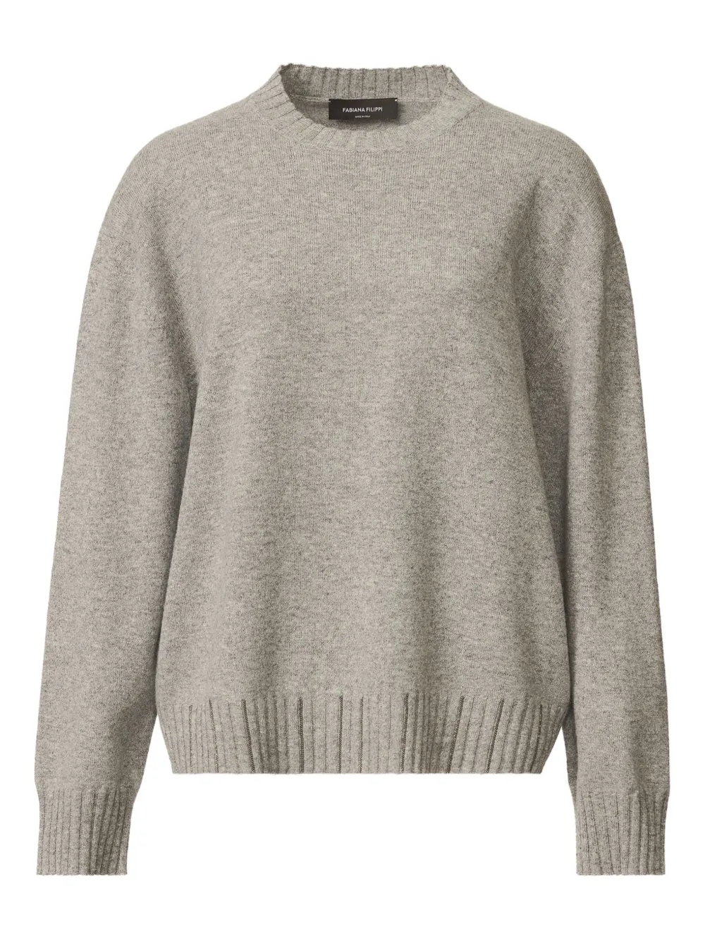 Свитер с отделкой в рубчик Fabiana Filippi, серый
Свитер с отделкой в рубчик Fabiana Filippi, серый