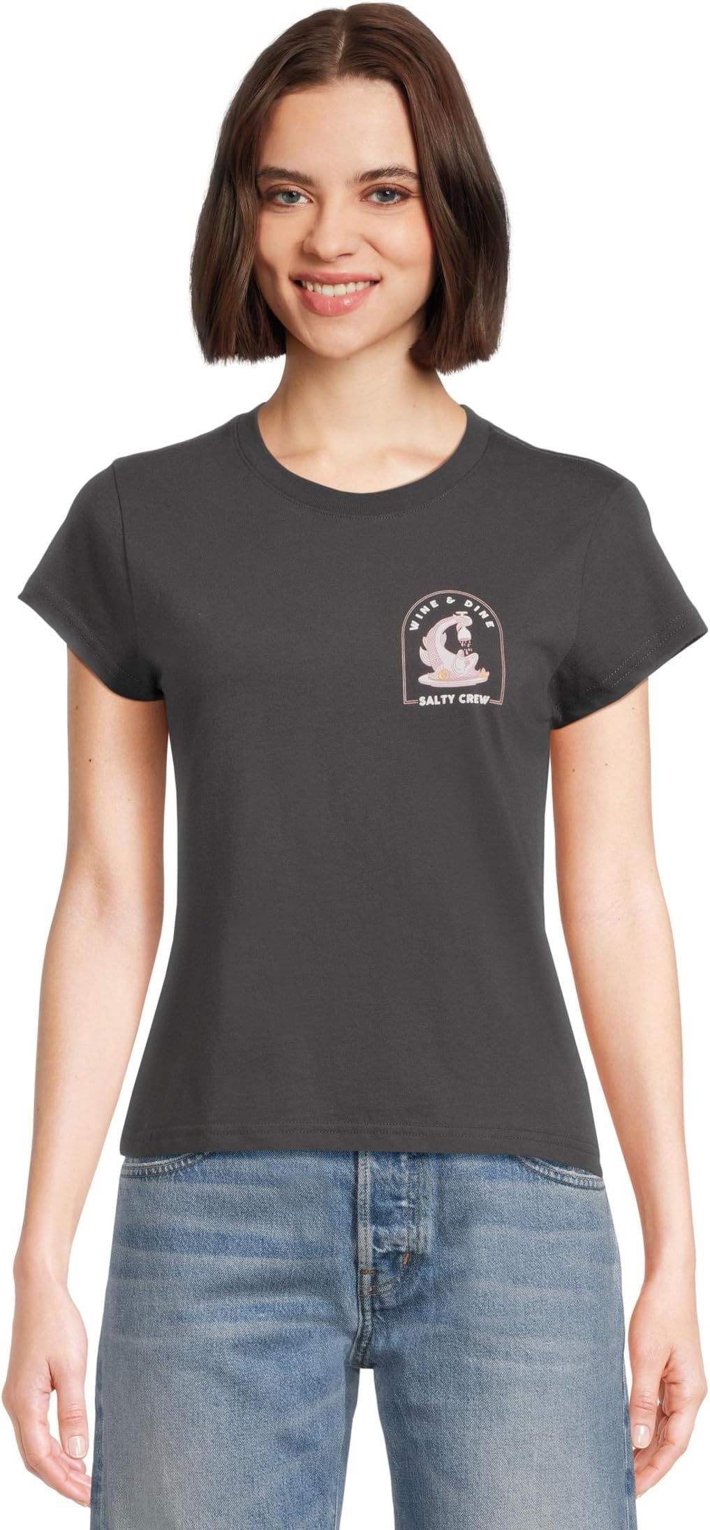 Женская футболка Wine N Dine Modern Salty Crew, Charcoal
Женская футболка Wine N Dine Modern Salty Crew, Charcoal