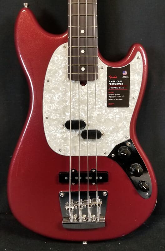 Басс гитара Fender NEW American Performer Mustang Bass, Rosewood FB, Aubergine, w/Bag 2023
Басс гитара Fender NEW American Performer Mustang Bass, Rosewood FB, Aubergine, w/Bag 2023