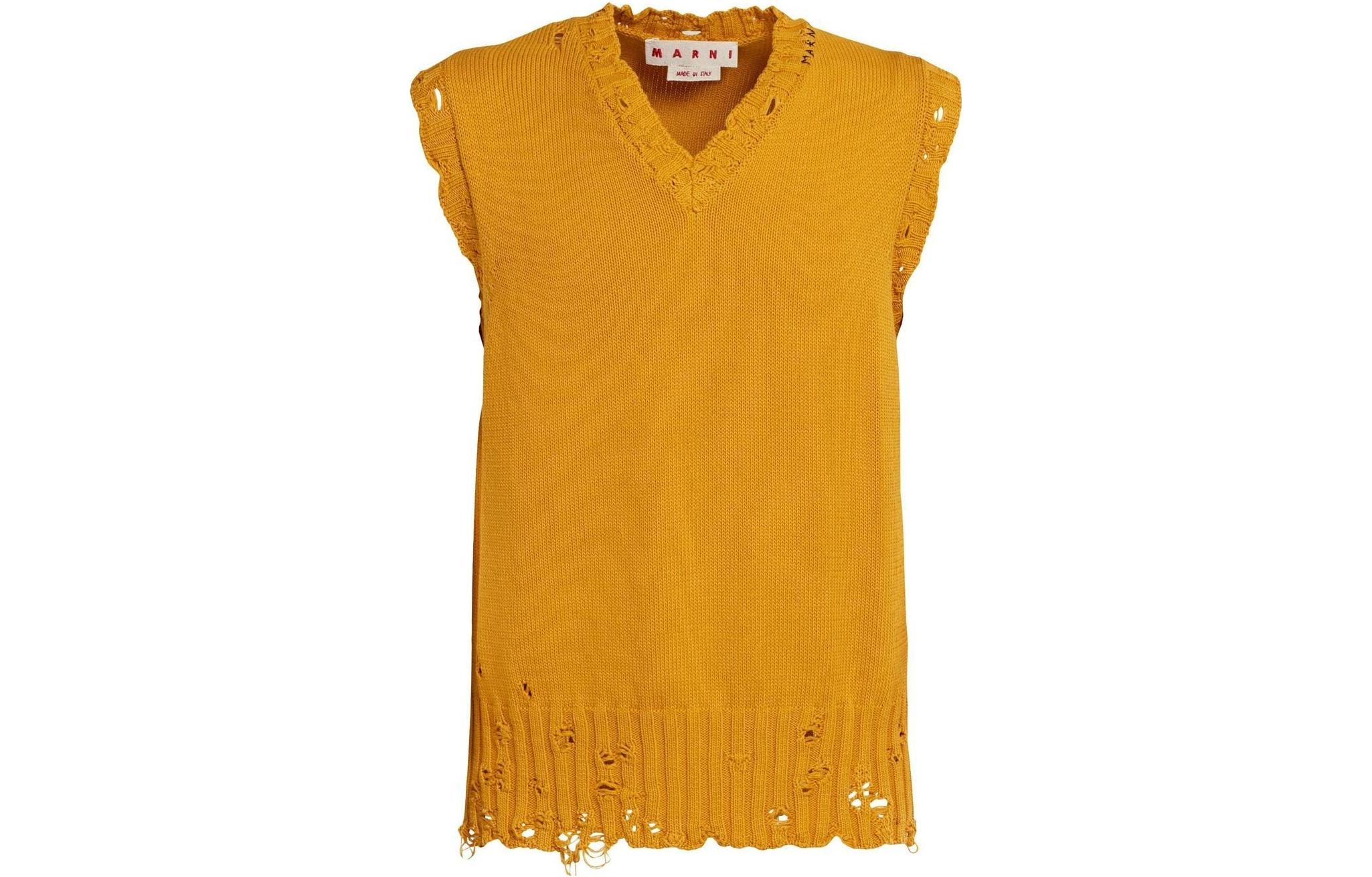 V-образный вырез свитер MARNI, желтый
V-образный вырез свитер MARNI, желтый