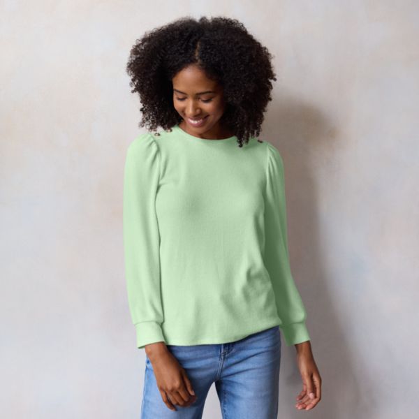 Женский топ с высокими манжетами Lc Lauren Conrad, цвет valor green
Женский топ с высокими манжетами Lc Lauren Conrad, цвет valor green