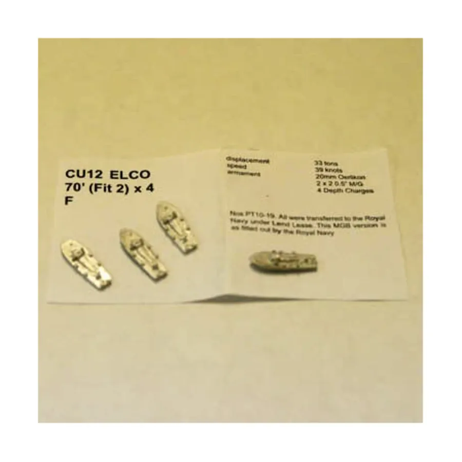 Элко 70' (впнфит 2), Figurehead Ships - WWII Coastal Forces - United States (1:1250) (Noble Miniatures)
Элко 70' (впнфит 2), Figurehead Ships - WWII Coastal Forces - United States (1:1250) (Noble Miniatures)