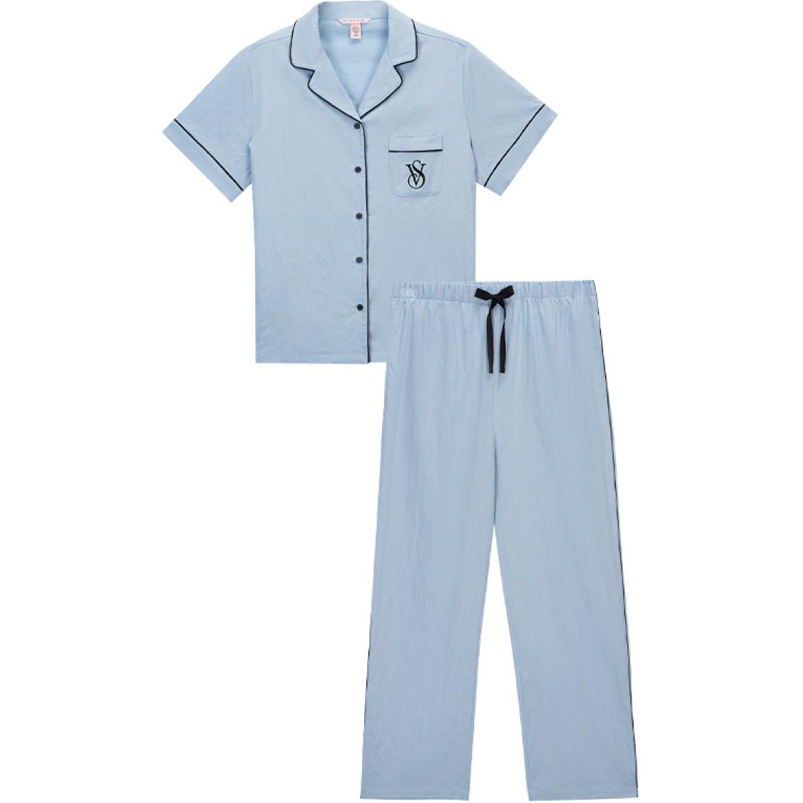 Victoria's Secret Пижамный комплект женский небесно-голубой
Victoria's Secret Пижамный комплект женский небесно-голубой