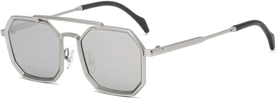 Солнцезащитные очки UV400 с двойной перемычкой в стиле металлик-панк для женщин и мужчин, для бега и занятий спортом на открытом воздухе UYPTK, Silver Silver Mirror
Солнцезащитные очки UV400 с двойной перемычкой в стиле металлик-панк для женщин и мужчин, для бега и занятий спортом на открытом воздухе UYPTK, Silver Silver Mirror